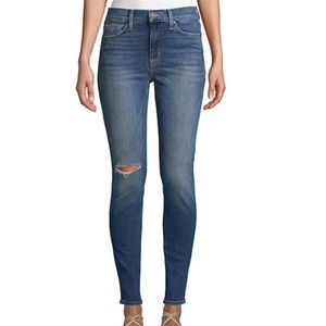 Hudson Blair Distressed High-Rise Skinny Jeans